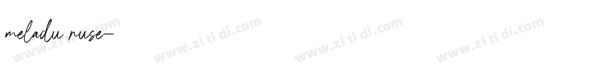 meladu ruse字体转换